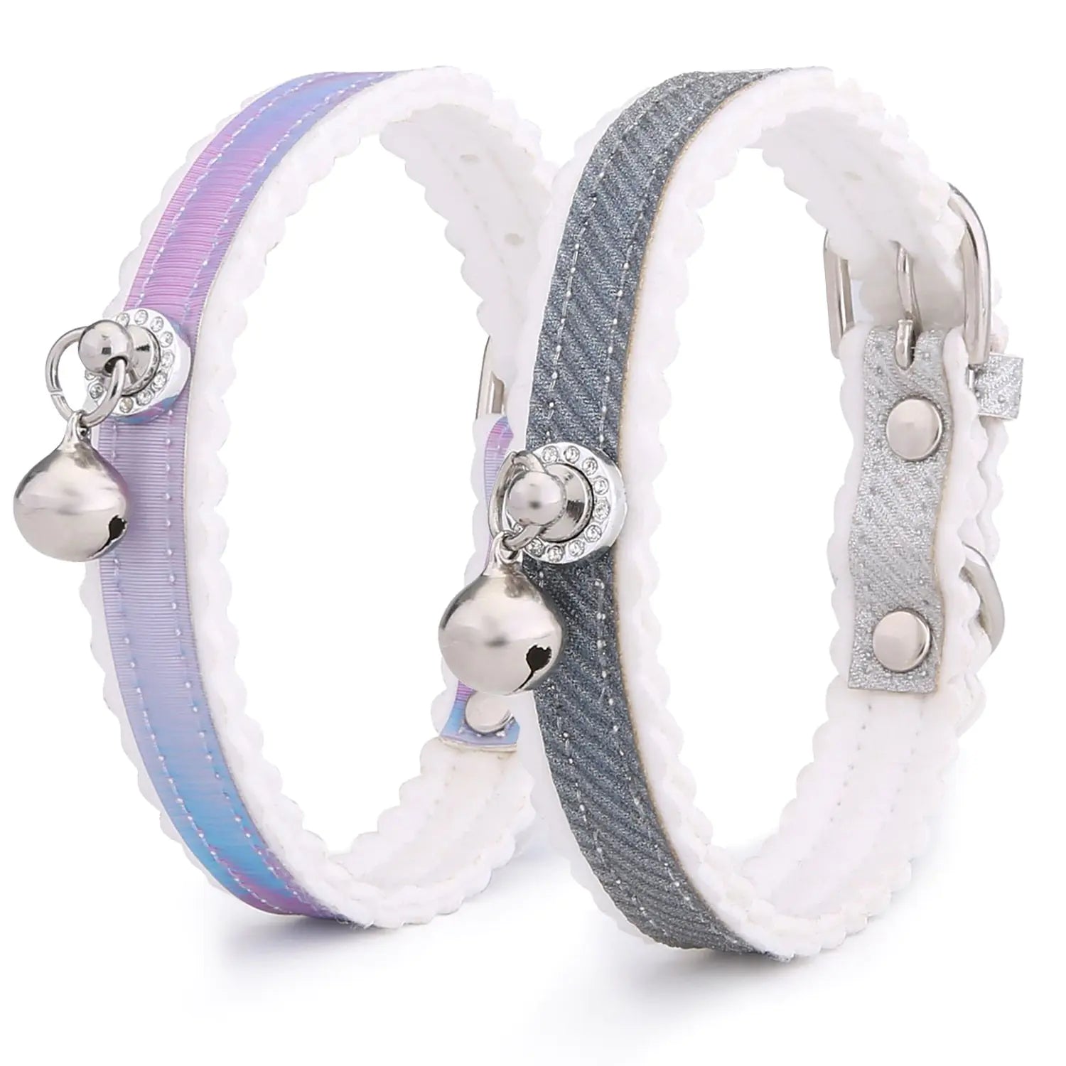 Gradient Color Cat Collar with Bell for Pets