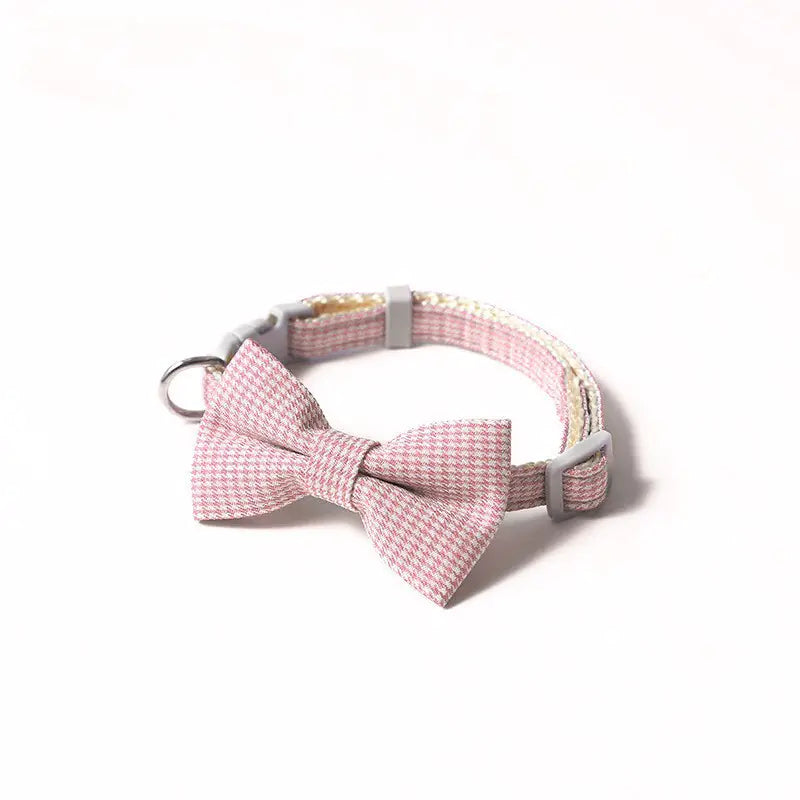 Adjustable Bow Cat Collar for Pets