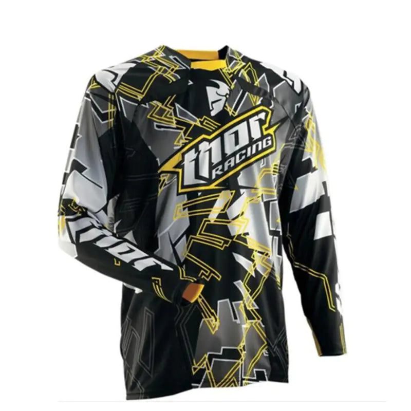Men's Outdoor Breathable Long Sleeve Motorcycle Shirt